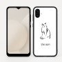 כיסוי בעיצוב אישי עם השם שלך לדגם - Samsung Galaxy A04 בעיצוב חתול