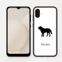 כיסוי בעיצוב אישי עם השם שלך לדגם - Samsung Galaxy A04 בעיצוב כלב