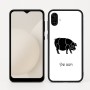 כיסוי בעיצוב אישי עם השם שלך לדגם - Samsung Galaxy A04 בעיצוב חזיר