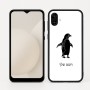 כיסוי בעיצוב אישי עם השם שלך לדגם - Samsung Galaxy A04 בעיצוב פינגווין
