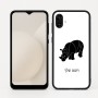 כיסוי בעיצוב אישי עם השם שלך לדגם - Samsung Galaxy A04 בעיצוב קרנף