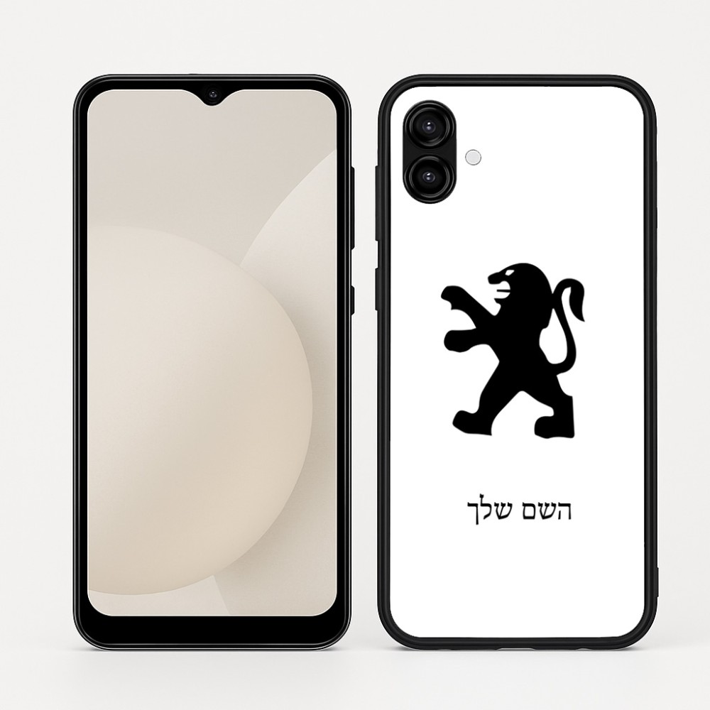 כיסוי בעיצוב אישי עם השם שלך לדגם - Samsung Galaxy A04 בעיצוב פיג'ו