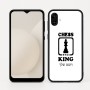 כיסוי בעיצוב אישי עם השם שלך לדגם - Samsung Galaxy A04 בעיצוב שחמט