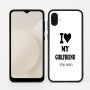 כיסוי בעיצוב אישי עם השם שלך לדגם - Samsung Galaxy A04 בעיצוב אוהב את החברה שלי