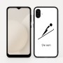 כיסוי בעיצוב אישי עם השם שלך לדגם - Samsung Galaxy A04 בעיצוב קפיצת סקי אולימפית