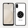 כיסוי בעיצוב אישי עם השם שלך לדגם - Samsung Galaxy A04 בעיצוב כדור כדורעף