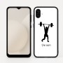 כיסוי בעיצוב אישי עם השם שלך לדגם - Samsung Galaxy A04 בעיצוב הרמת משקולות