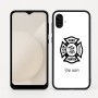 כיסוי בעיצוב אישי עם השם שלך לדגם - Samsung Galaxy A04 בעיצוב כבאי - תגית