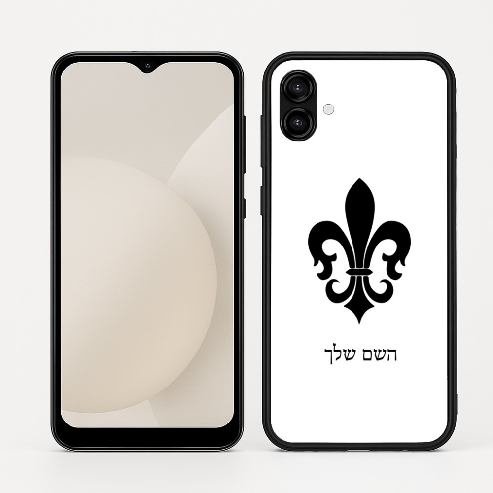 כיסוי בעיצוב אישי עם השם שלך לדגם - Samsung Galaxy A04 בעיצוב פרחי פרחים - צרפת
