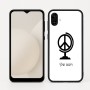 כיסוי בעיצוב אישי עם השם שלך לדגם - Samsung Galaxy A04 בעיצוב גלובוסי שלום