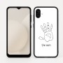 כיסוי בעיצוב אישי עם השם שלך לדגם - Samsung Galaxy A04 בעיצוב יד