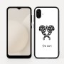 כיסוי בעיצוב אישי עם השם שלך לדגם - Samsung Galaxy A04 בעיצוב פרחי קרן