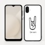 כיסוי בעיצוב אישי עם השם שלך לדגם - Samsung Galaxy A04 בעיצוב יד סלע