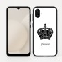 כיסוי בעיצוב אישי עם השם שלך לדגם - Samsung Galaxy A04 בעיצוב כתר מלכותי