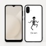 כיסוי בעיצוב אישי עם השם שלך לדגם - Samsung Galaxy A04 בעיצוב סקלטון