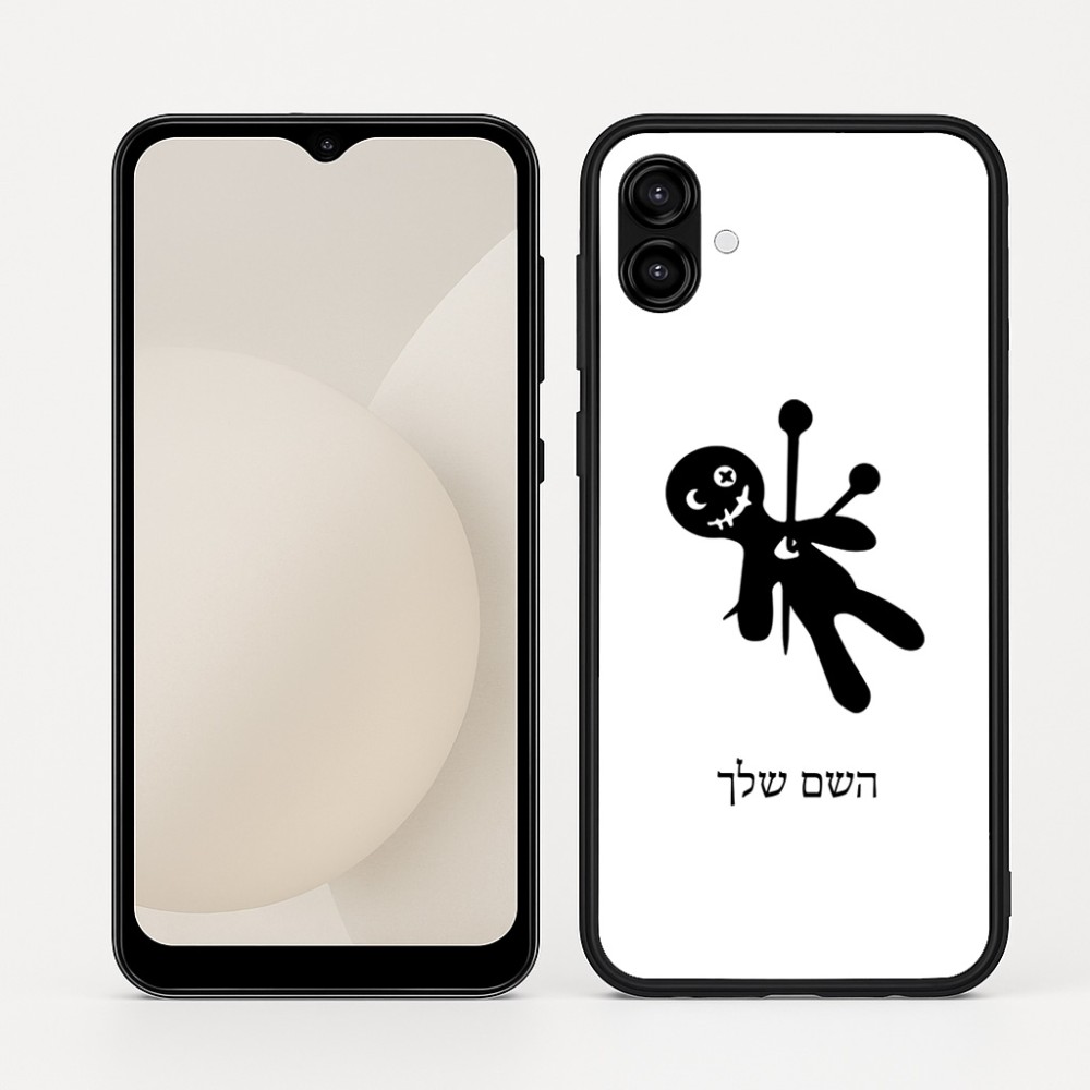 כיסוי בעיצוב אישי עם השם שלך לדגם - Samsung Galaxy A04 בעיצוב וודו