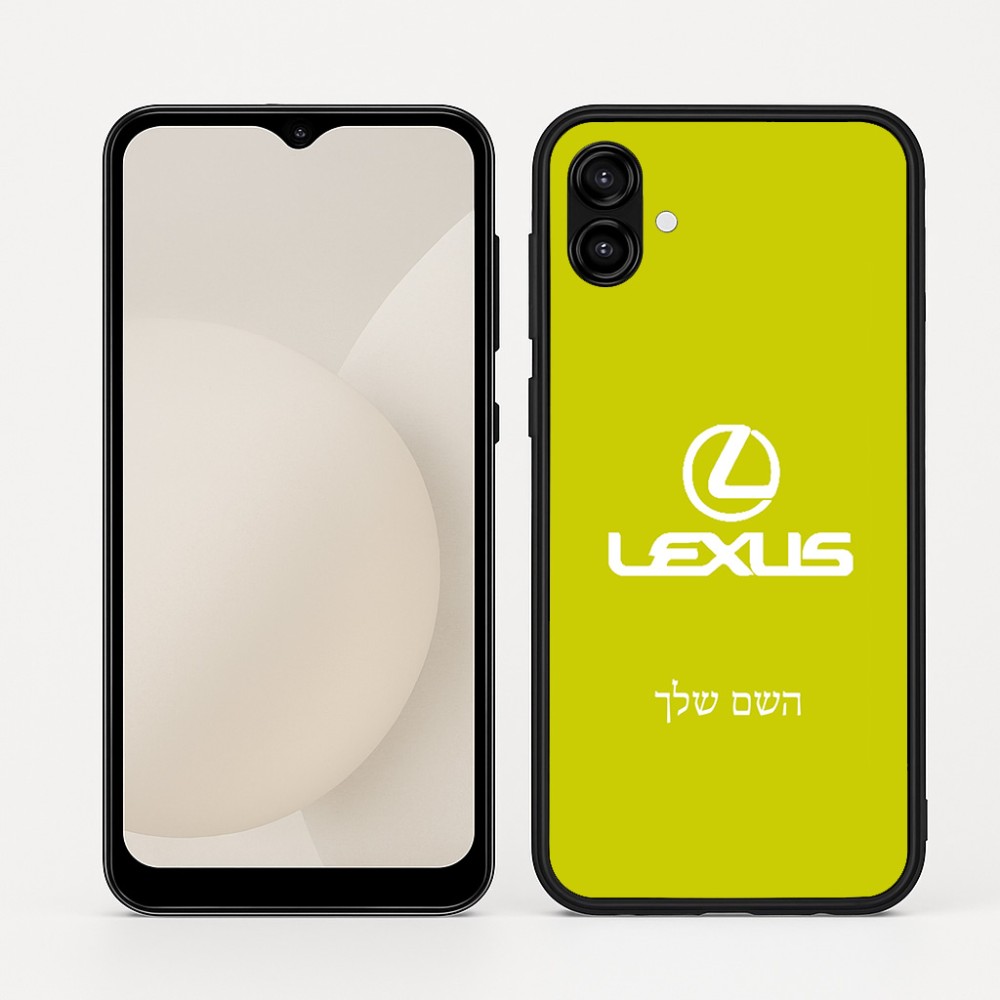 כיסוי בעיצוב אישי עם השם שלך לדגם - Samsung Galaxy A04 בעיצוב לקסוס