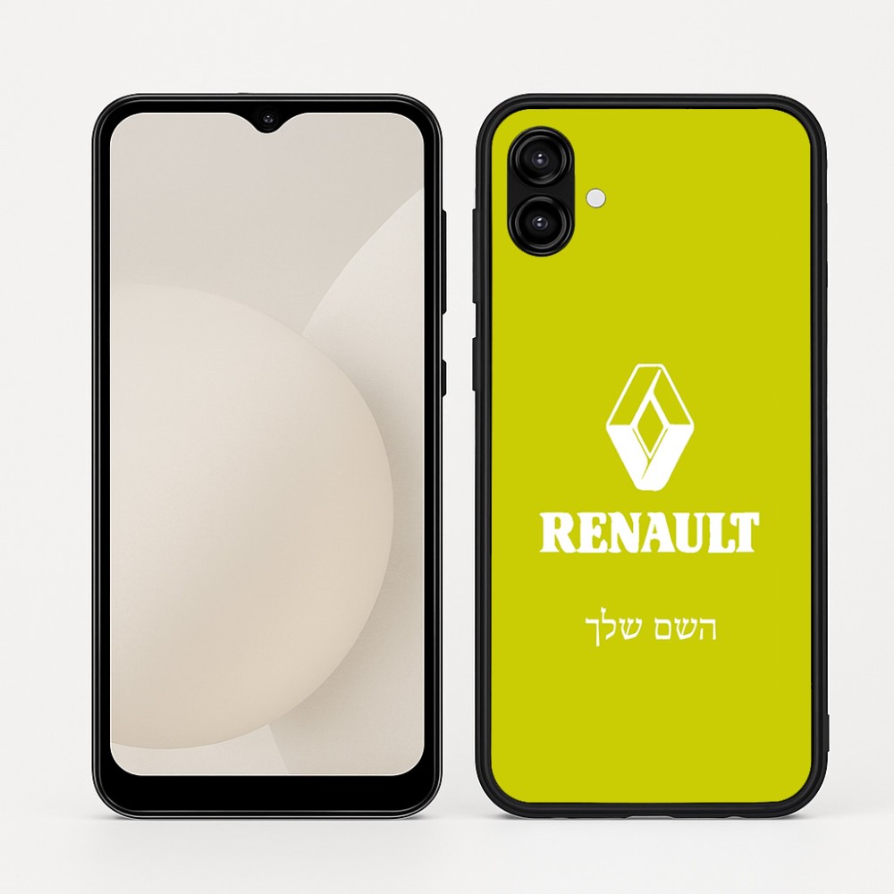 כיסוי בעיצוב אישי עם השם שלך לדגם - Samsung Galaxy A04 בעיצוב רנו
