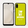כיסוי בעיצוב אישי עם השם שלך לדגם - Samsung Galaxy A04 בעיצוב אוהבת את החבר שלי