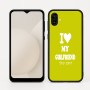 כיסוי בעיצוב אישי עם השם שלך לדגם - Samsung Galaxy A04 בעיצוב אוהב את החברה שלי