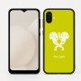 כיסוי בעיצוב אישי עם השם שלך לדגם - Samsung Galaxy A04 בעיצוב פרחי קרן