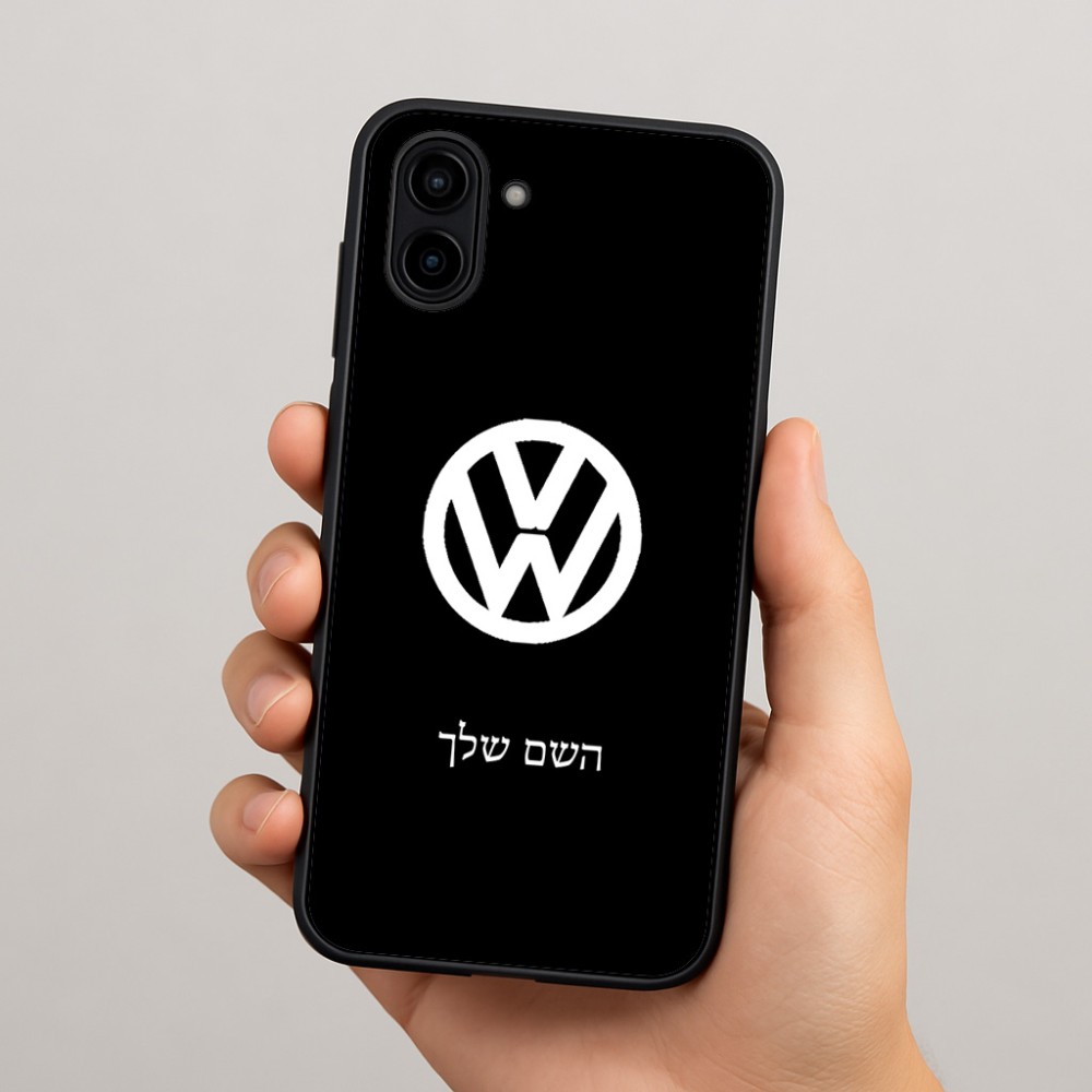 כיסוי בעיצוב אישי עם השם שלך לדגם - Samsung Galaxy A04 בעיצוב פולקסווגן