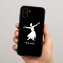 כיסוי בעיצוב אישי עם השם שלך לדגם - Samsung Galaxy A04 בעיצוב בלרינה