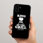כיסוי בעיצוב אישי עם השם שלך לדגם - Samsung Galaxy A04 בעיצוב מלך הגריל