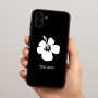כיסוי בעיצוב אישי עם השם שלך לדגם - Samsung Galaxy A04 בעיצוב פרח היביסקוס