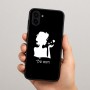כיסוי בעיצוב אישי עם השם שלך לדגם - Samsung Galaxy A04 בעיצוב אהבת נשים