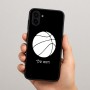כיסוי בעיצוב אישי עם השם שלך לדגם - Samsung Galaxy A04 בעיצוב כדורסל