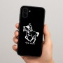 כיסוי בעיצוב אישי עם השם שלך לדגם - Samsung Galaxy A04 בעיצוב רוכב סוסים 2