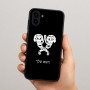 כיסוי בעיצוב אישי עם השם שלך לדגם - Samsung Galaxy A04 בעיצוב פרחי קרן