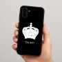 כיסוי בעיצוב אישי עם השם שלך לדגם - Samsung Galaxy A04 בעיצוב כתר מלכותי