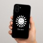 כיסוי בעיצוב אישי עם השם שלך לדגם - Samsung Galaxy A04 בעיצוב שמש