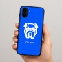 כיסוי בעיצוב אישי עם השם שלך לדגם - Samsung Galaxy A04 בעיצוב פרצוף בולדוג