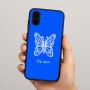 כיסוי בעיצוב אישי עם השם שלך לדגם - Samsung Galaxy A04 בעיצוב פרפר