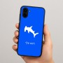 כיסוי בעיצוב אישי עם השם שלך לדגם - Samsung Galaxy A04 בעיצוב כריש ראש פטיש