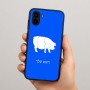 כיסוי בעיצוב אישי עם השם שלך לדגם - Samsung Galaxy A04 בעיצוב חזיר