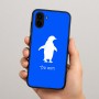 כיסוי בעיצוב אישי עם השם שלך לדגם - Samsung Galaxy A04 בעיצוב פינגווין