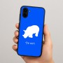 כיסוי בעיצוב אישי עם השם שלך לדגם - Samsung Galaxy A04 בעיצוב קרנף