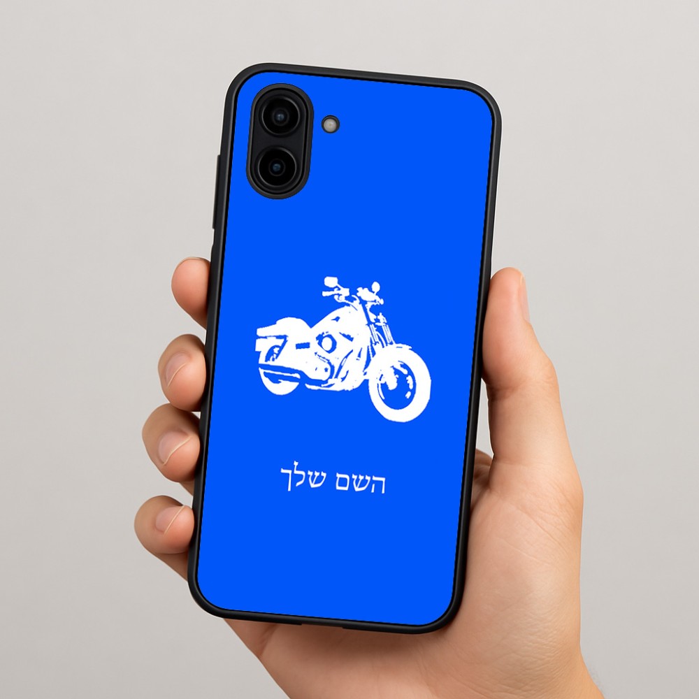 כיסוי בעיצוב אישי עם השם שלך לדגם - Samsung Galaxy A04 בעיצוב הארלי-דיווידסון