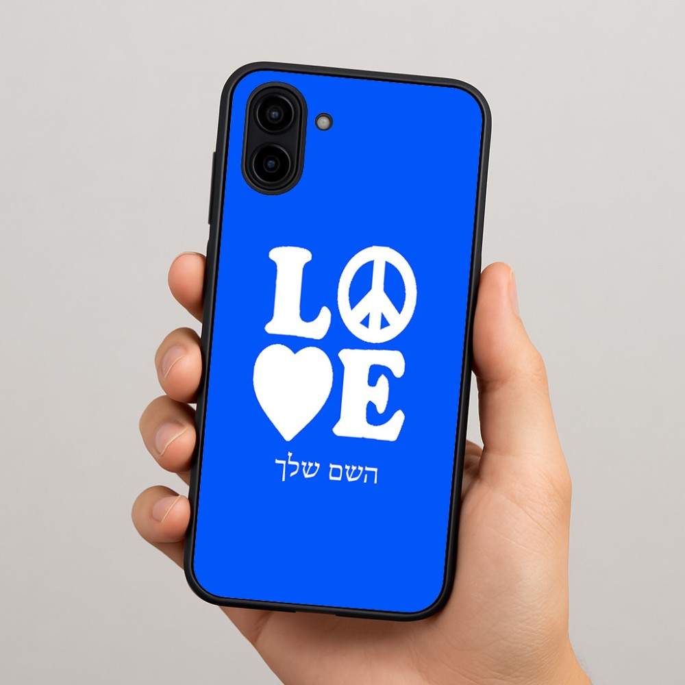 כיסוי בעיצוב אישי עם השם שלך לדגם - Samsung Galaxy A04 בעיצוב אהבה