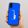 כיסוי בעיצוב אישי עם השם שלך לדגם - Samsung Galaxy A04 בעיצוב סקסופון