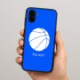 כיסוי בעיצוב אישי עם השם שלך לדגם - Samsung Galaxy A04 בעיצוב כדורסל