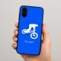 כיסוי בעיצוב אישי עם השם שלך לדגם - Samsung Galaxy A04 בעיצוב רוכב אופניים
