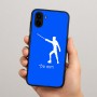 כיסוי בעיצוב אישי עם השם שלך לדגם - Samsung Galaxy A04 בעיצוב לוחם סייף