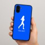 כיסוי בעיצוב אישי עם השם שלך לדגם - Samsung Galaxy A04 בעיצוב רץ רץ אישה