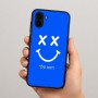 כיסוי בעיצוב אישי עם השם שלך לדגם - Samsung Galaxy A04 בעיצוב סמיילי