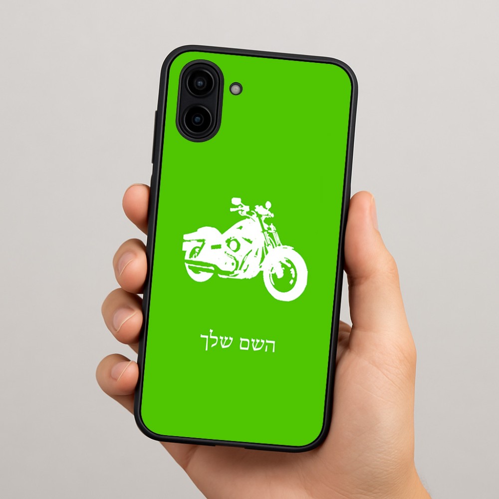 כיסוי בעיצוב אישי עם השם שלך לדגם - Samsung Galaxy A04 בעיצוב הארלי-דיווידסון